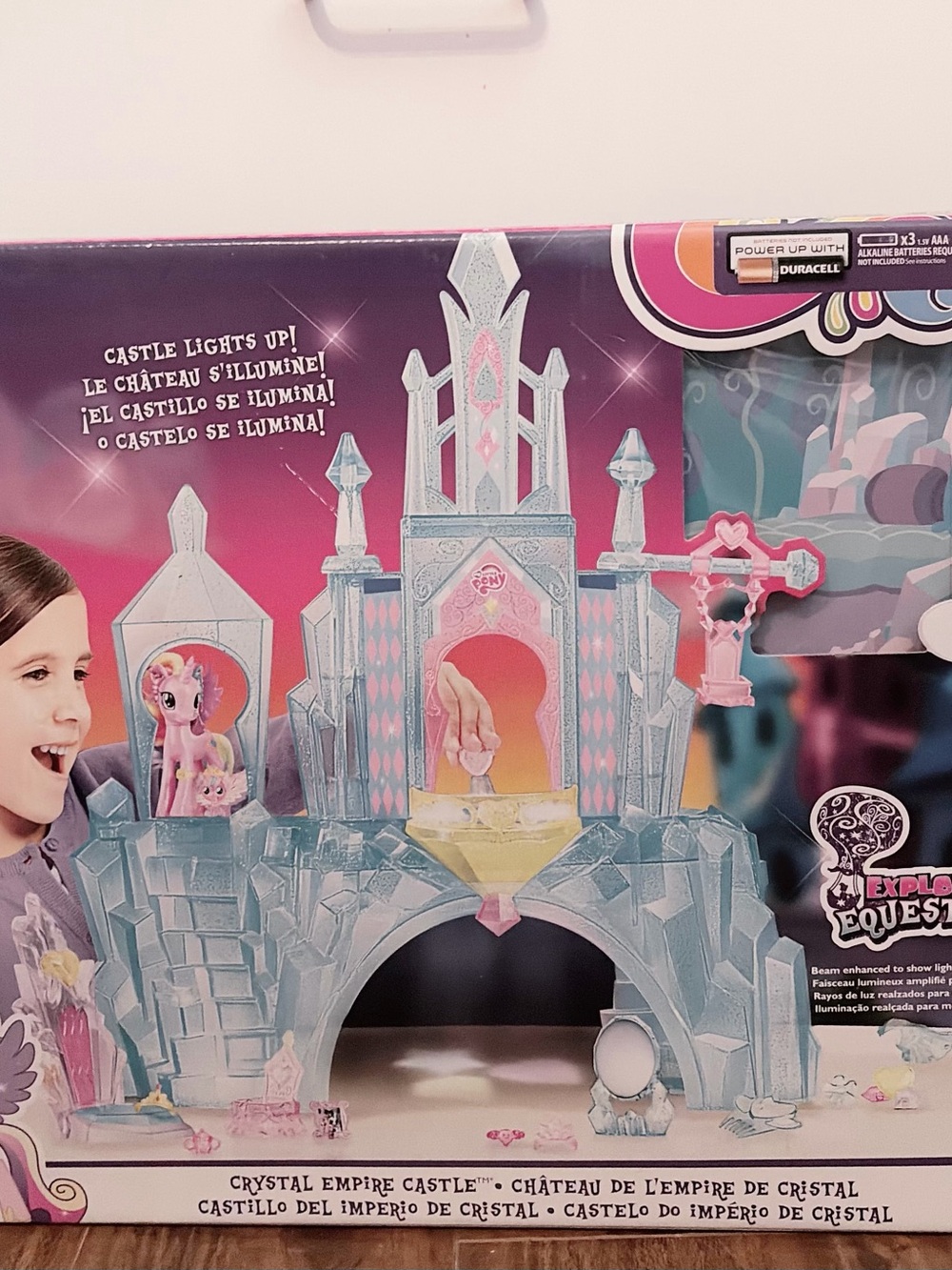 My Little Pony Crystal Empire Castle Playset - Pink & Light Blue